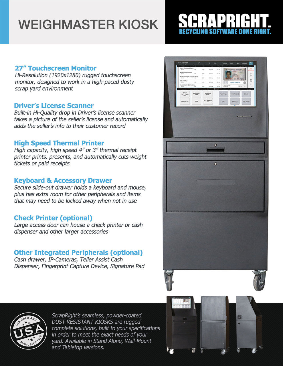 Randalline Stand-Up Kiosk Enclosure
