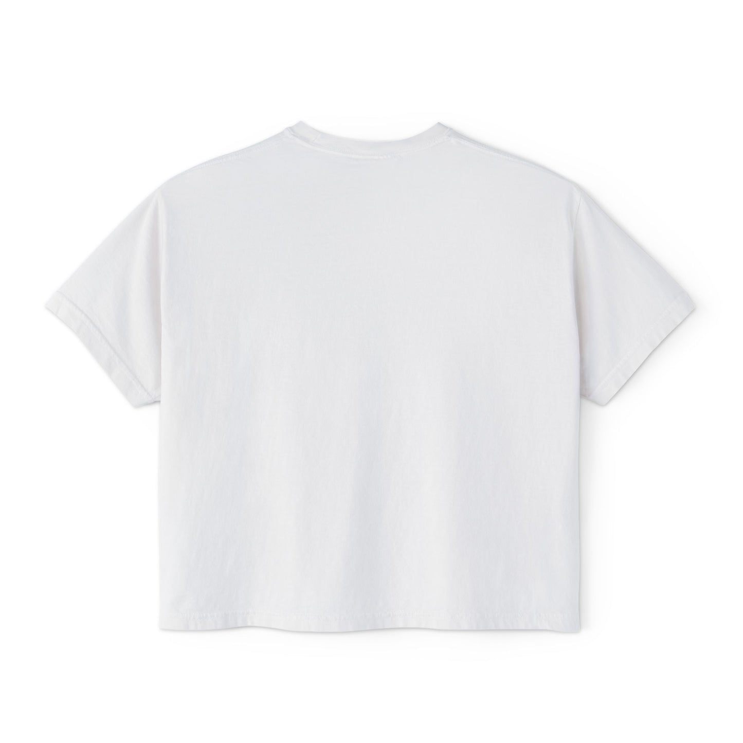 Women's Boxy Tee — "Sip, Scrap, Repeat" Casual Crafting Graphic Tee