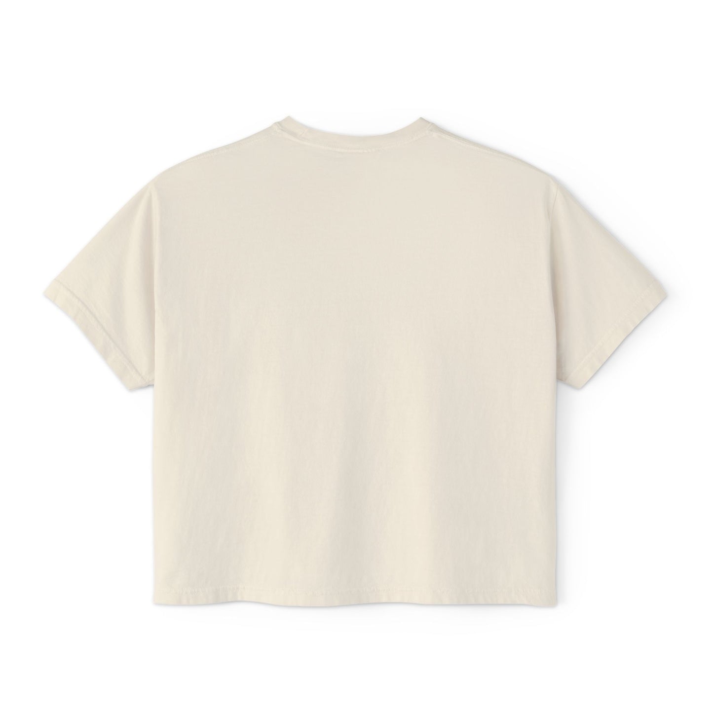 Women's Boxy Tee — "Sip, Scrap, Repeat" Casual Crafting Graphic Tee