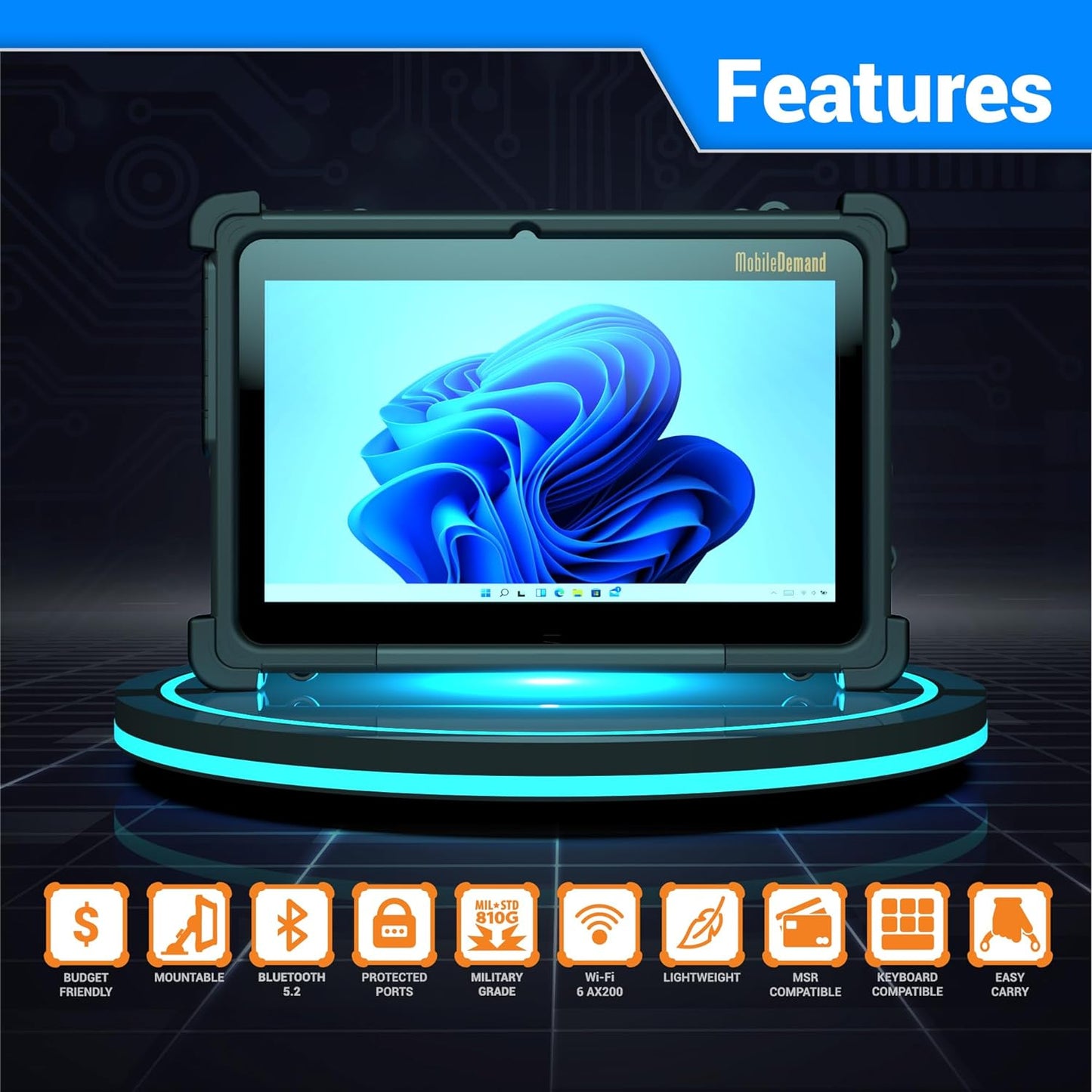 Mobile Inventory Tablet with Keyboard
