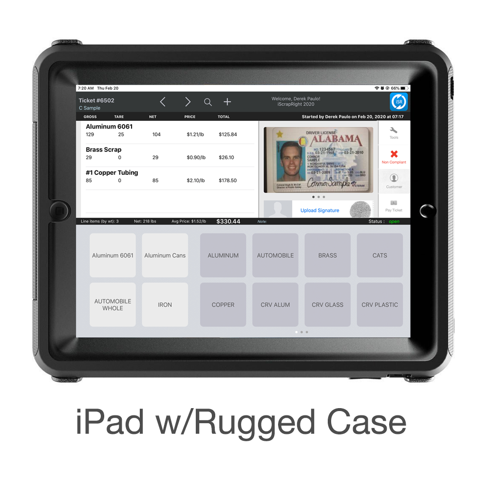 iPad 10" (refurb) with Rugged Case