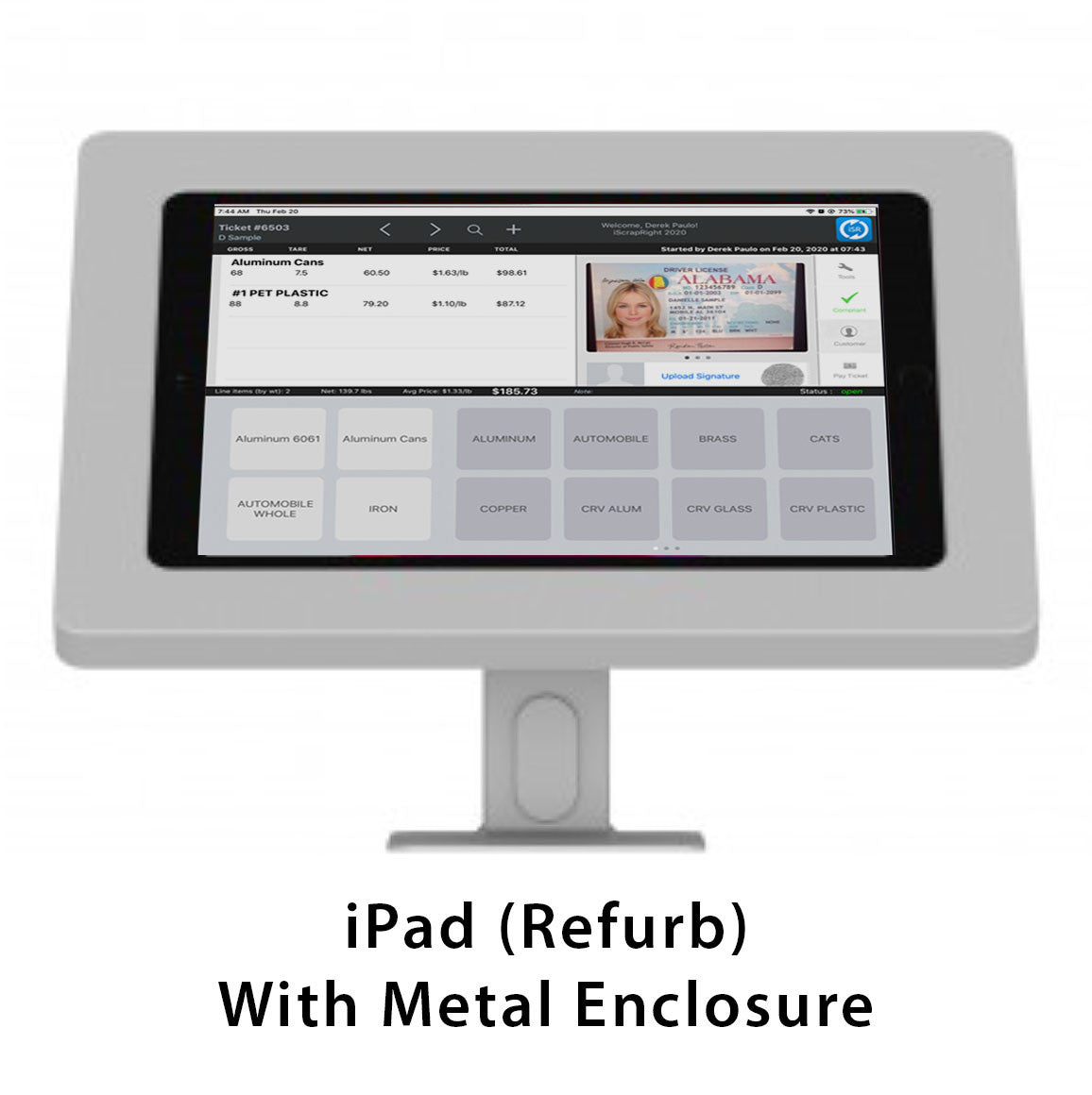 iPad 10" (refurb) with Metal Enclosure